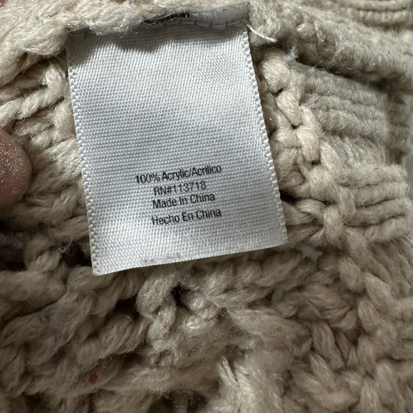 Allen B. By Allen Schwartz Women’s Tan Crochet Lace Pattern Short Sleeve Top - Picture 11 of 11